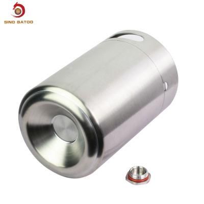 Empty 4L Stainless Steel Mini Beer Growler Keg for Sales