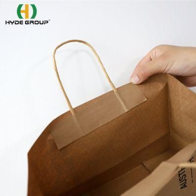 Shopping Bag Customized Logo Factory Clothing Shopping Luxury Packing Paper Bag with Rope Handles