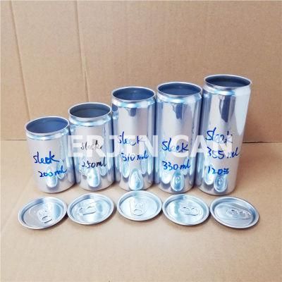 Aluminum Sleek Can 200ml 250ml 269ml 310ml 330ml 355ml for Sale