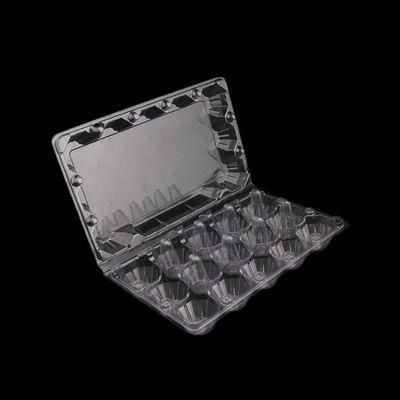 15 Holes Clamshell Clear Plastic Egg Tray for Supperment Egg Packaging