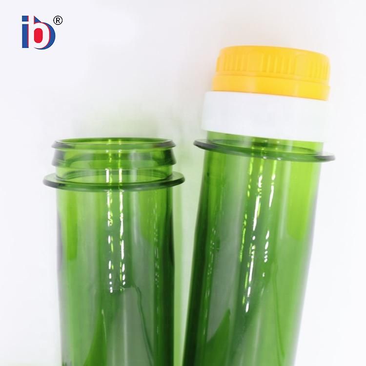 Kaixin 39mm Transparent Green Preforms Plastic Oil Bottle Pet Preform