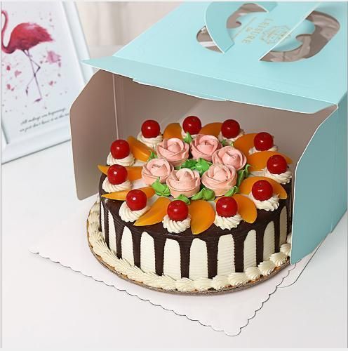 Corrugated Cardboard Printing for Pastry Wholesale Customized Birthday Wedding Party Food Cake Pastry with Corrugated Cardboard Package Carry Cupcake Shaped Box