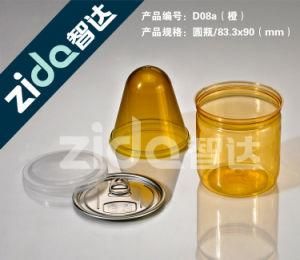 Food Grade Plastic Dried Fruit Bottle with Aluminum Cap