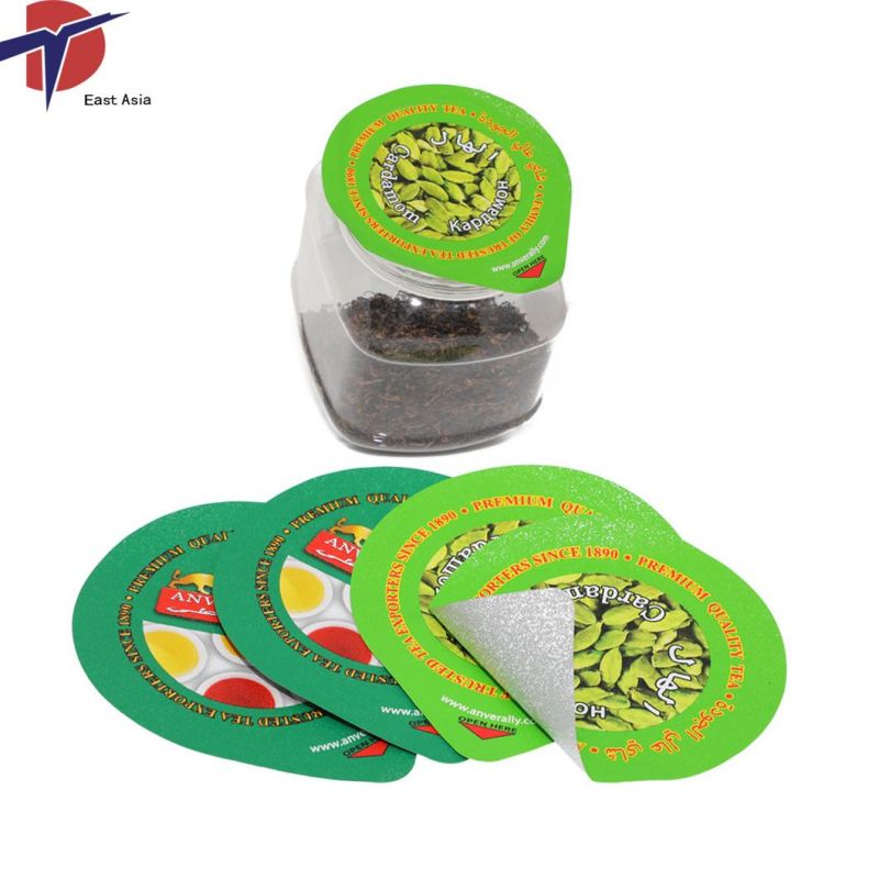 Printed Embossed Easy Peel Aluminum Foil Heat Seal Lids