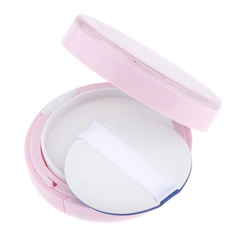 15g Pink Empty Portable Air Cushion Puff Container Dressing Case Powder Box