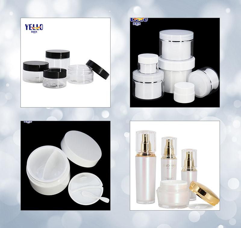 Eco Empty Heavy Wall Clear 5g 10g 20g 30g 50g 100g 250g Plastic Cosmetic Packaging Cream Jar with Lids