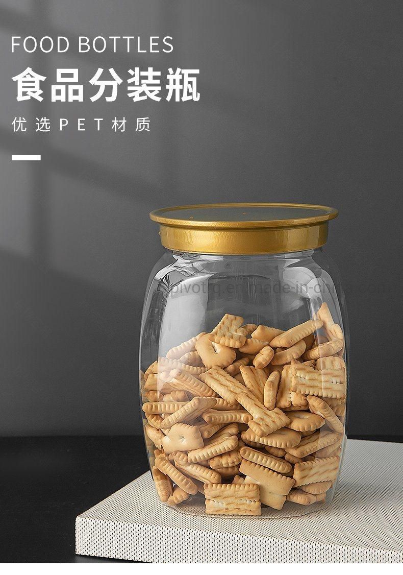 1200ml 40oz Plastic Wide Mouth Jar for Candy Nuts Teas