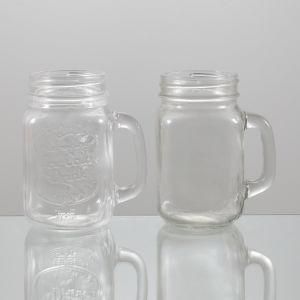 Factory Direct Sale Glass Food Container with Screw Cap Airtight Storage Jar with Handle