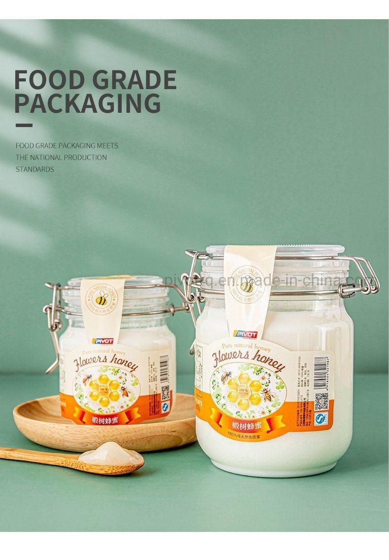 500g Pet Honey Bottle with Steel Wire Clasp Handle for Honey Packing