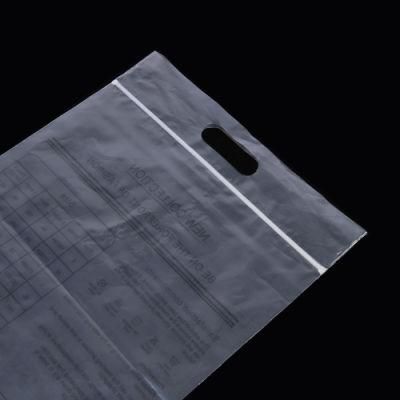 Custom Print Logo Eco Friendly Zipper Clear Garment Packaging Bag Transparent OPP Plastic Bag
