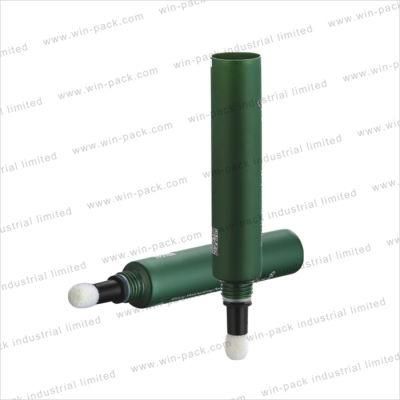 Green Colored Lip Balm Packaging Cream Plastic Tube