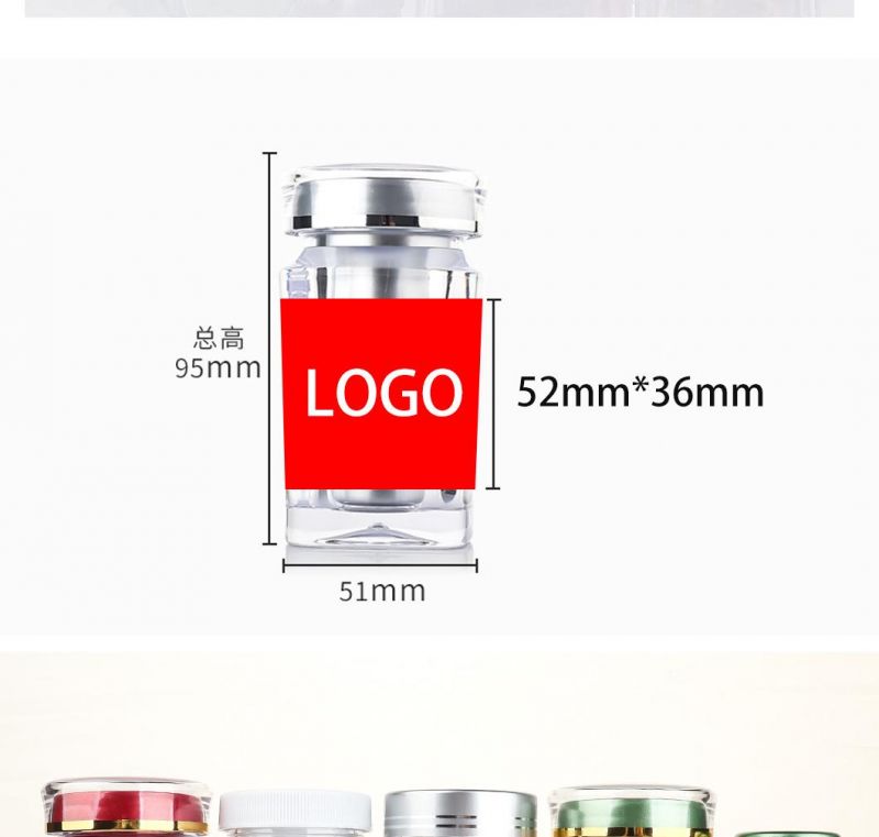 55 Ml PS Plastic Capsule Health Care Package Medicine Bottle