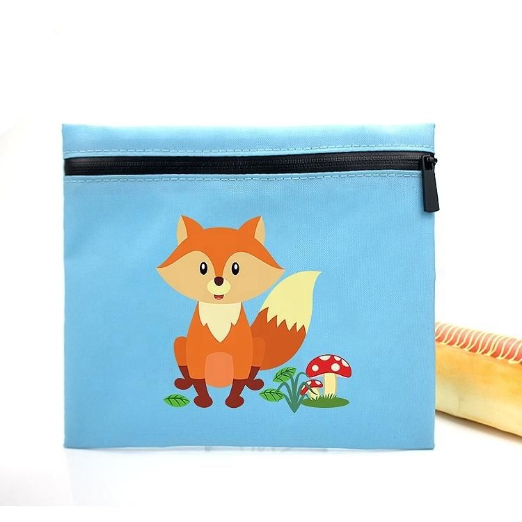 Custom Cartoon Printed Reusable Washable Lunch Snack Set Bags Eco Sandwich Bag