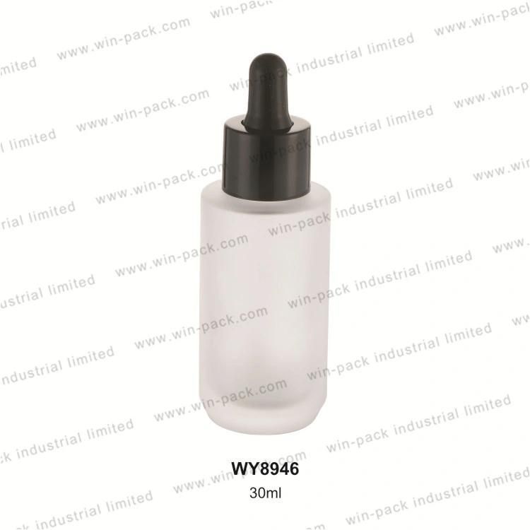 Winpack Cosmetic Frosted Glass Dropper Bottle 30ml Oil Packing High Quality Low Price Cosmetic Packaging Bottle Manufacturers Frosted Glass Dropper Bottle 30ml