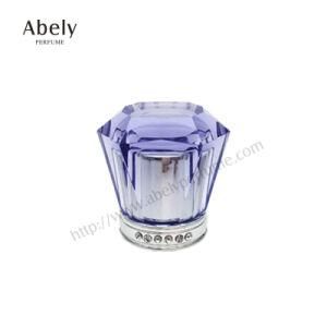 3.4FL. Oz. Empty Transparent Perfume Glass Jars with Fea15 mm Acrylic Cap