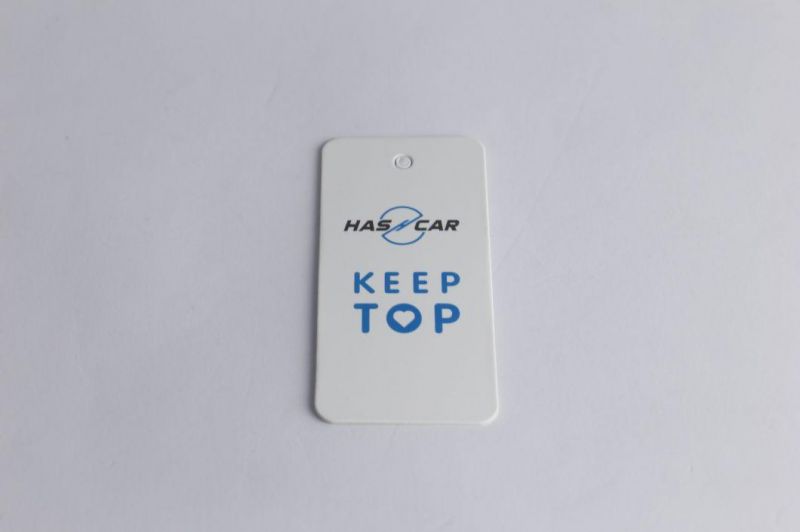 1000GSM 1mm Thick Paper Hangtag Swing Blue Hang Tag