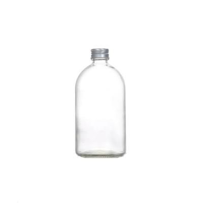 500 Ml Round Milk Tea Juice Beverage Glass Bottle with Screw Cap