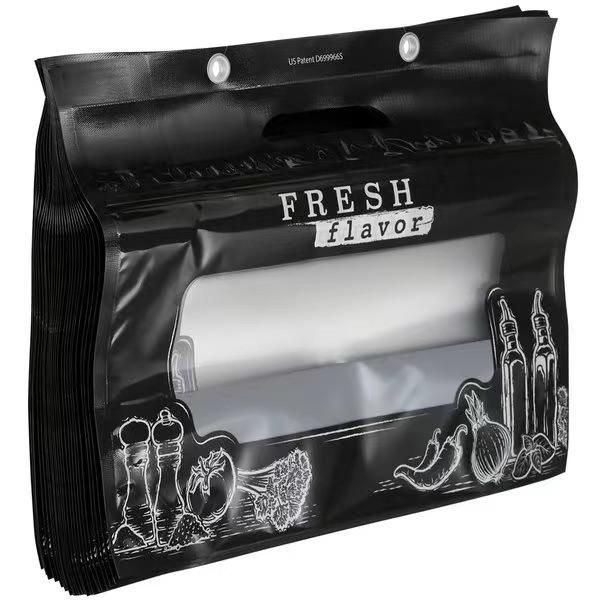 Custom Standing Roast Chicken Bag with Clear Front and Handle