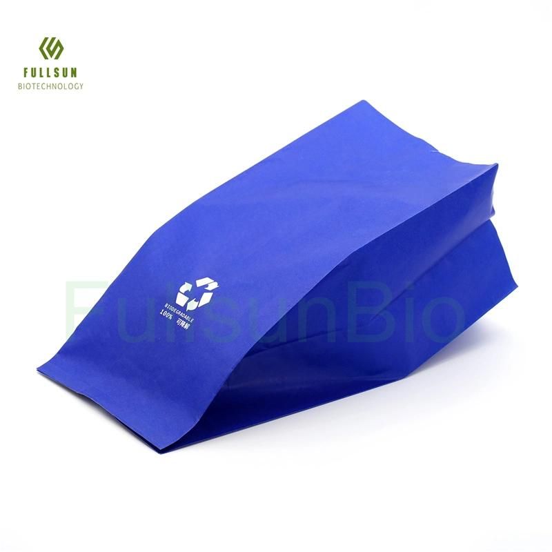 100% Biodegradable PLA Plastic Film Vegetable Bread Flower Packaging Paper Bag