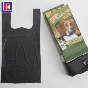 High Quality Disposable Dog Poop Bags / Vest Handle Pet Garbage Bags