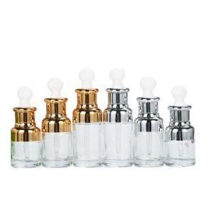 Luxury Skin Care 30ml 50ml Empty Tapered Essential Oil Face Dropper Glass Serum Bottle for Serum