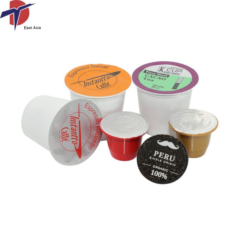 Die Cut Printed Embossed Aluminum Foil Heat Seal Lids