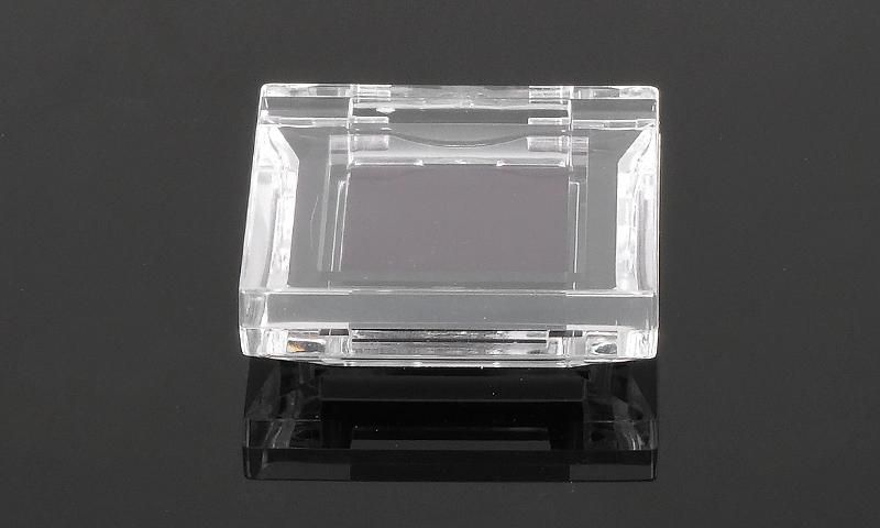 Empty Square 1.5g Single Hole Clear Single Eyeshadow Packaging