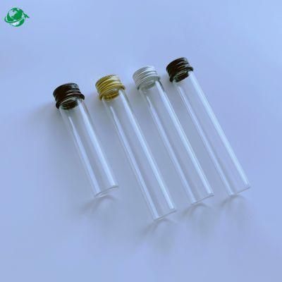 High Quality Heat Resistant Glass Tube with Metal Screw Top