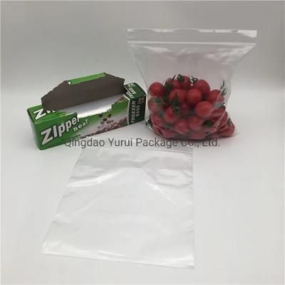 BPA Free Double Zipper Food Packing storage Poly Bag