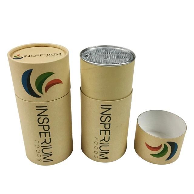 Biodegradable Eco Friendly Custom Printed Kraft Paper Tubes for Powder