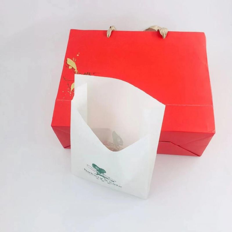 White Kraft Paper Satchel Bags