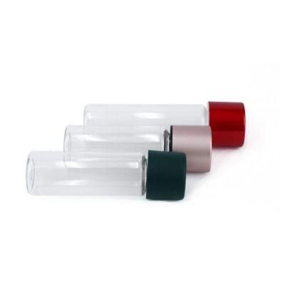 84mm Length Pre-Roll Glass Tubes with Child-Resistant Red Alumite Cap