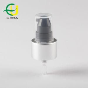 24/410 Silver Coating Screw Pump, Cosmetic Cream Pump with PP Cap