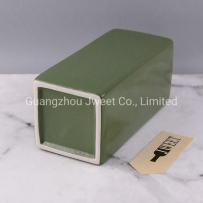 Custom 500 Ml Square Oil Packaging Ceramic Bottle