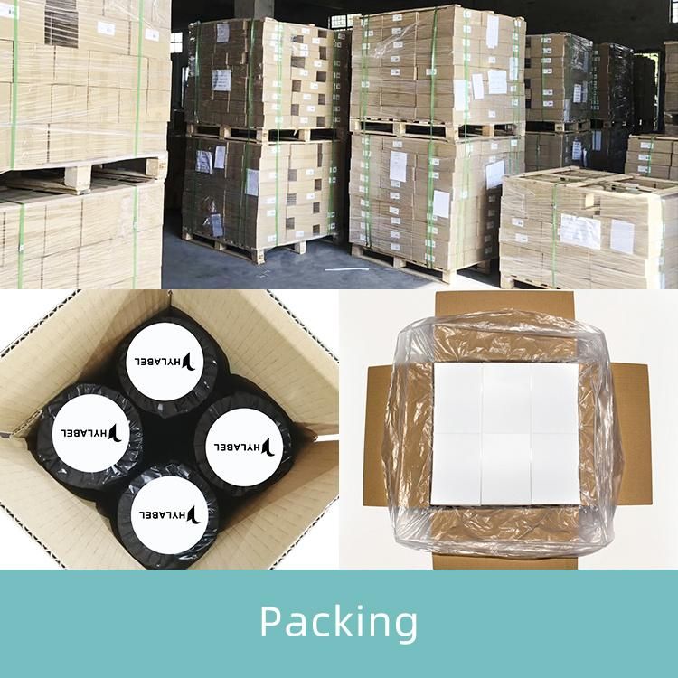 Self Adhesive Label Thermal Paper Rolls Zebra Barcode Label Roll