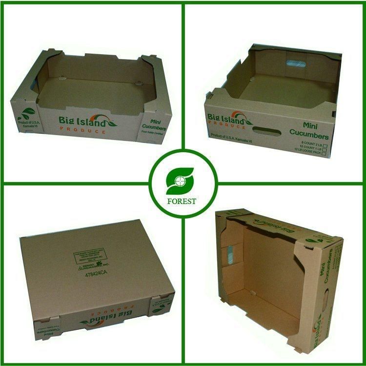 Paper Fruit Corrugated Shipping Packaging Box for Wholesale
