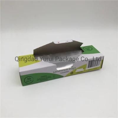 Food Grade Plastic Zip Click Transparent Zipper Bag with Retail Box