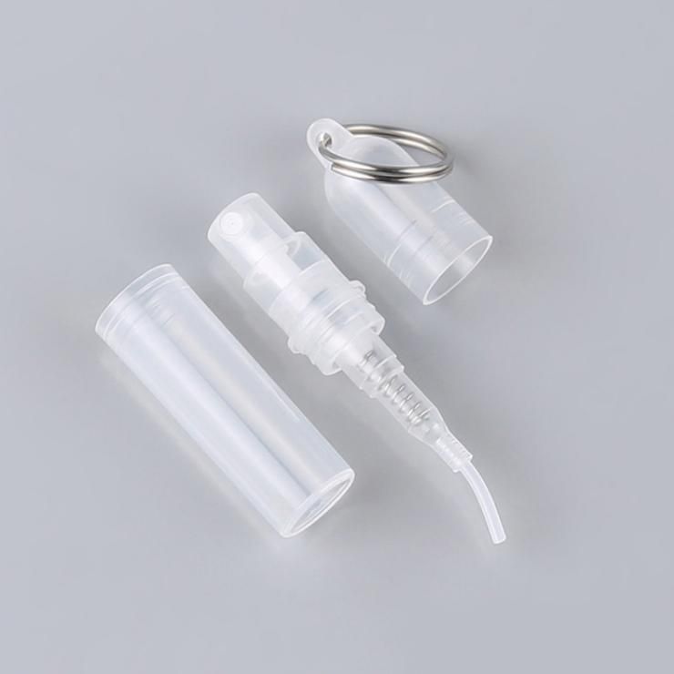 2ml 3ml 4ml 5ml Custom PP Plastic Perfume Spray Bottle/Pen with Key Ring Mini Travel Atomizer