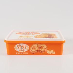 ODM/OEM Eco-Friendly Colorful Iml PP Butter Cracker Container Box Rectangle Box