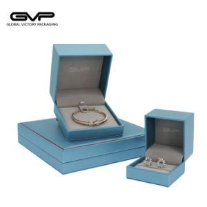 Stitch Surround Decoration Blue Leather Ornaments Packing Box