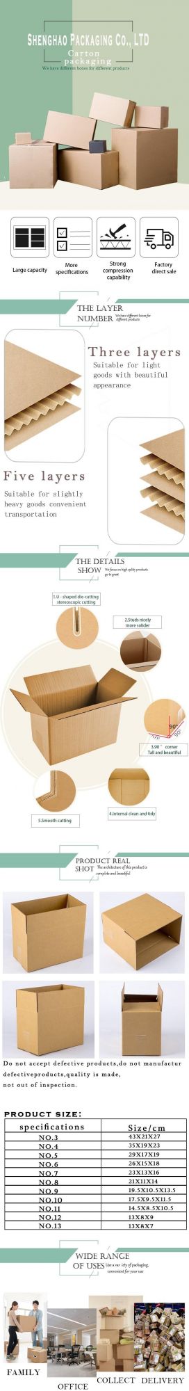 Biological Explanatory Materials Express Packaging Shipping Wholesale Cartons Packaging Carton