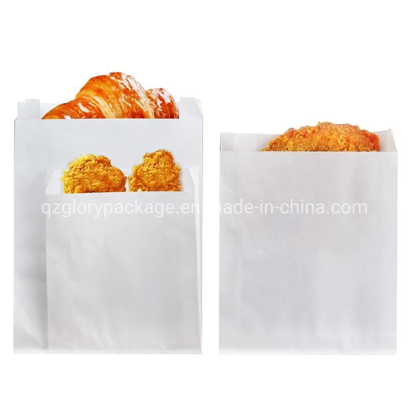 Bakery Puff Doughnut Pie Packaging White Kraft Paper Bags