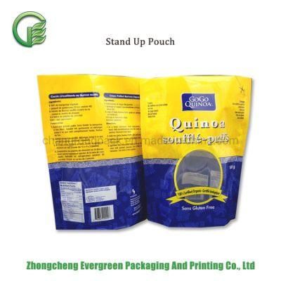 Plastic Quinoa Packaging Stand-up Bags Ziplock Rice Doypack Pouches