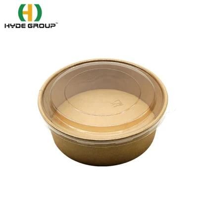 Wholesales Vegetable and Fruit Packing Kraft Paper Bowls 1300ml High Quality Paper Bowl