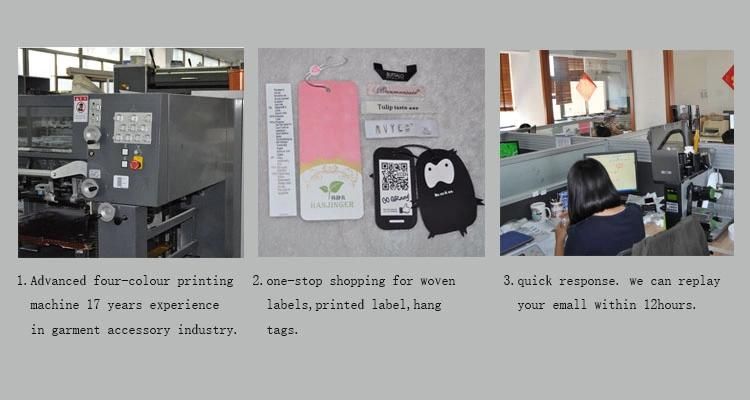 Customized Logo Paper Hangtag Custom for Garment Hangtag