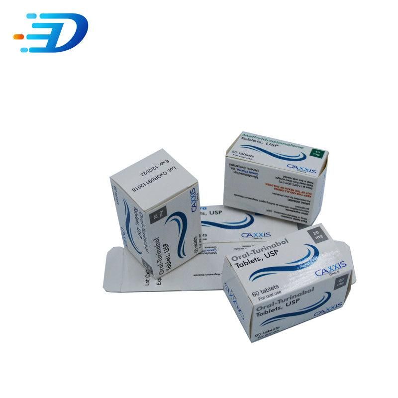 Paper Boxes Pill Biodegradable Custom Logo Printed White Cardboard Paper Boxes for Medicine Pill