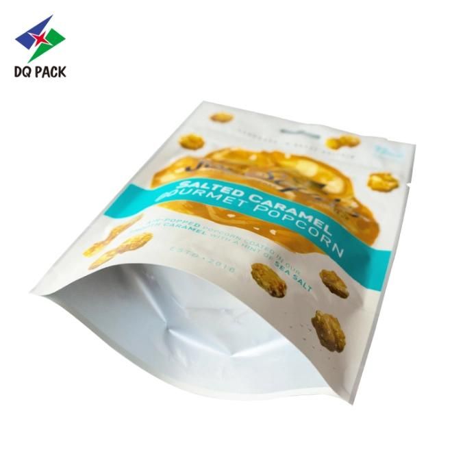 Dq Pack Customized Printing Popcorn Packaging Stand up Pouch with Zipeer and Euro Hole