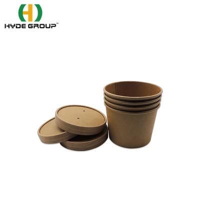 Biodegradable Container Microwave Take Away Paper Bowl for Soup