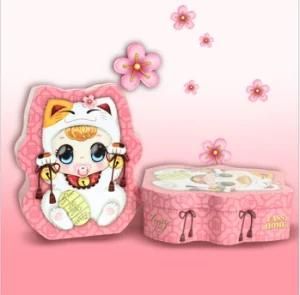 Lucky Cat Shape Tinplate Box Birthday Box Full Moon Box Return Gift Box Wedding Candy Iron Box