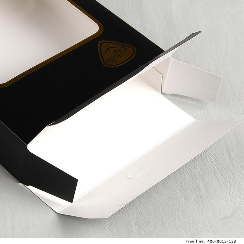 Custom Luxury Coated Card Paper Folding Display Hole Handle Packaging Box